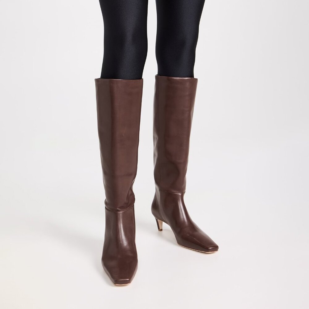 Reformation Remy Knee Boot Chestnut Size 5 NEW IN BOX - Picture 2 of 8